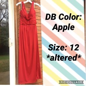 Mesh Bridesmaid Dress w Crisscross Back